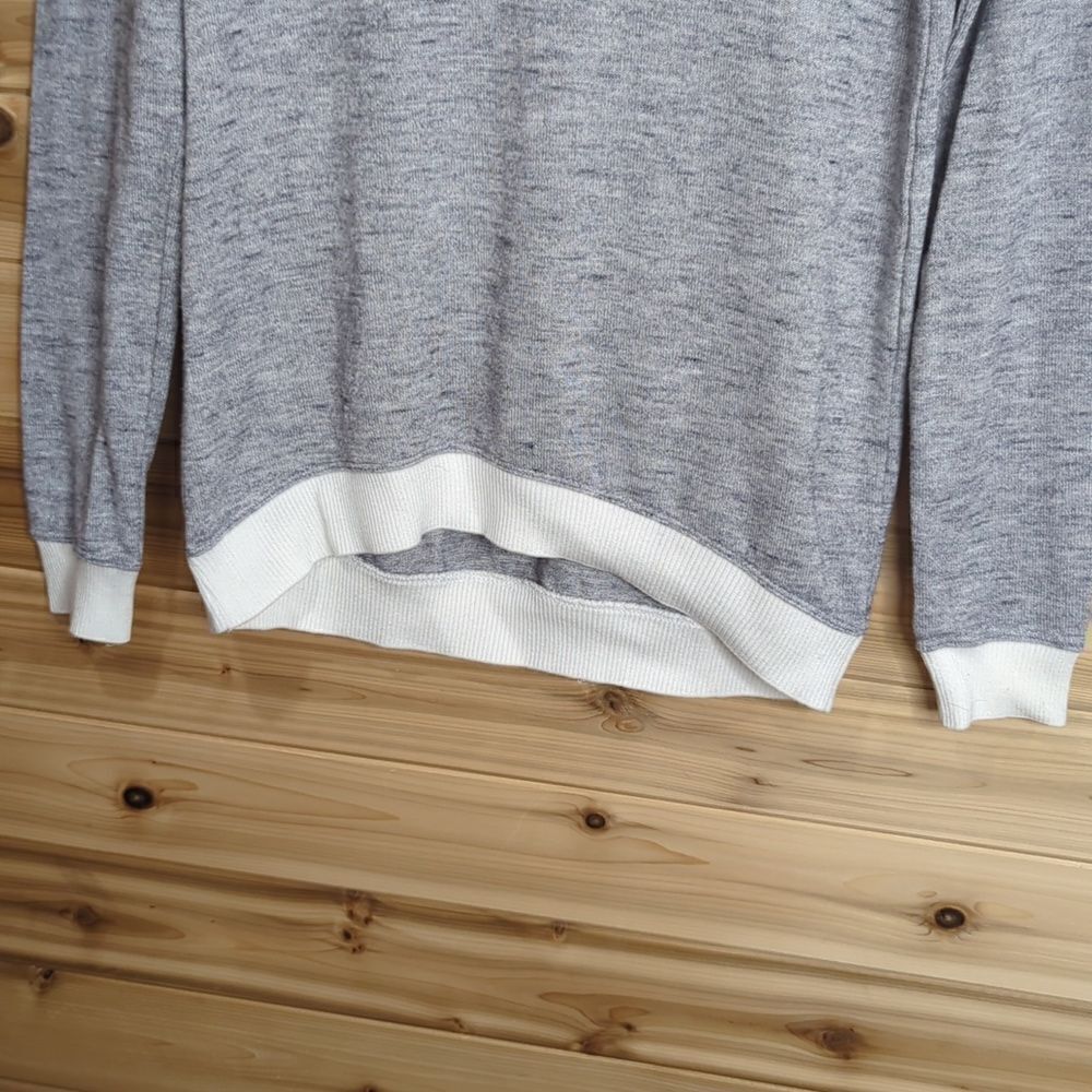 Aritzia Wilfred Womens Sweater XS Gray Berri Crew Neck Heathered Lightweight - Picture 3 of 10